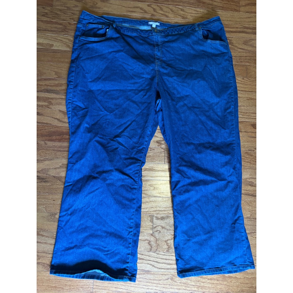 Woman Within Medium Wash Blue Jeans‎ Size 38W Tall